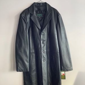 Vintage Danilo Italy Leather Trench Jacket